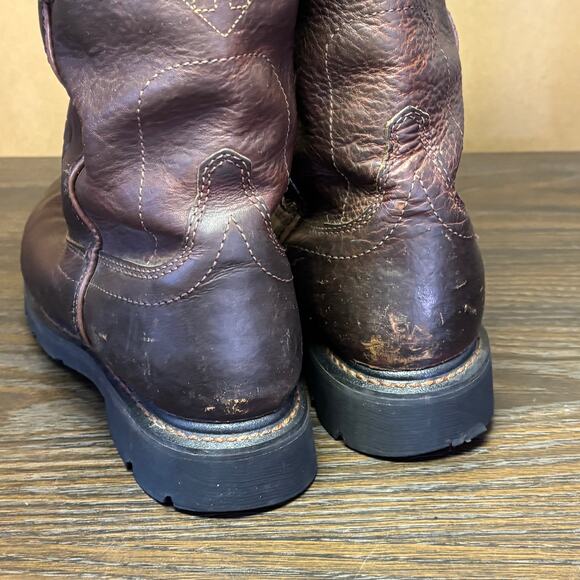 Ariat Sierra Work Boots Mens 8D Brown Leather Waterproof 10002385 Slip Resistant main image 8